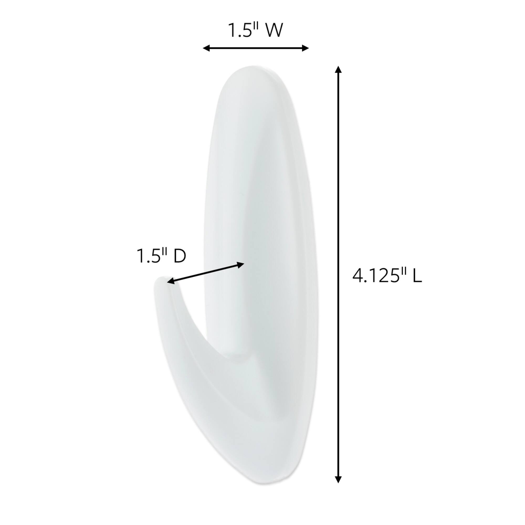 Command™ White Large Designer Hooks Value Pack